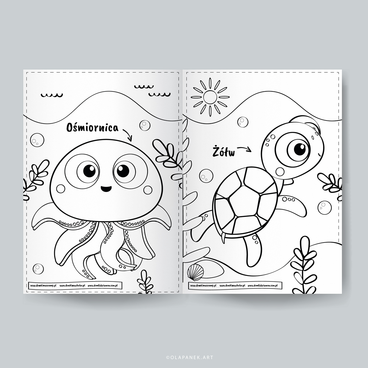 Coloring pages - marine series